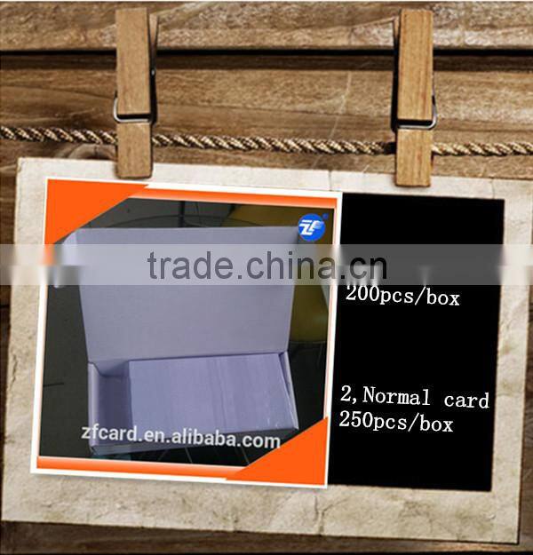 85.5*54*0.76 mm size printing transparent card