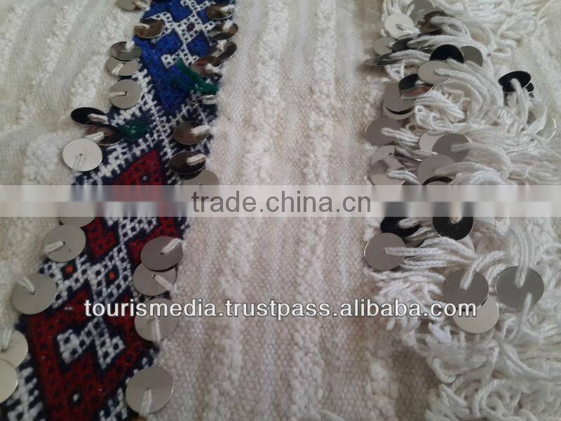 Vintage Moroccan wedding blanket 186cm x 136cm wholesale of handira