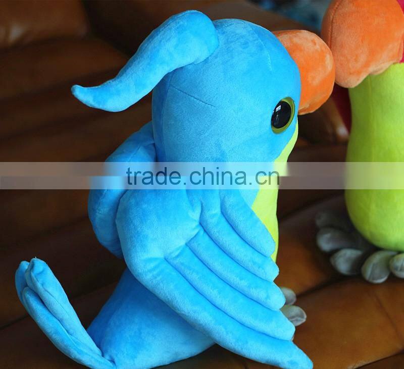 Custom plush toy stuffed parrot plush birds for kids