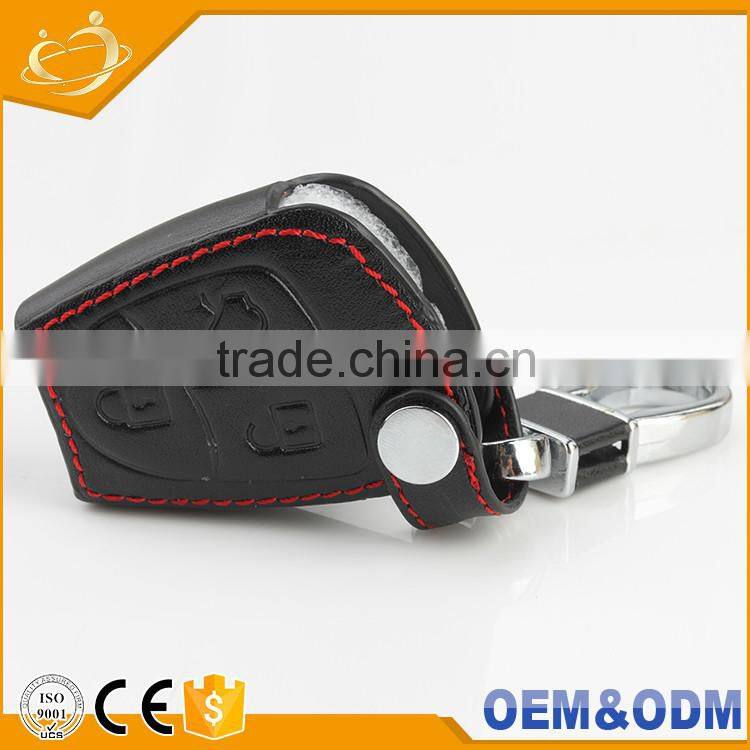 Customize new design 3 button leather protective smart car key case holder bag