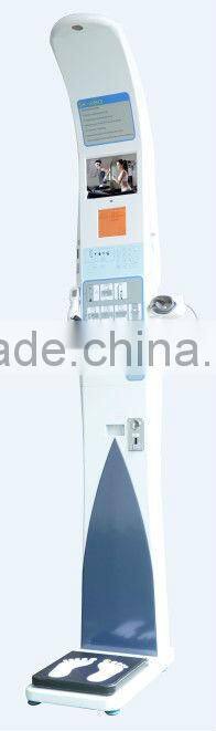 SK-X80 Platform Weight Scale Kiosk With 10inch Multi-media Screen