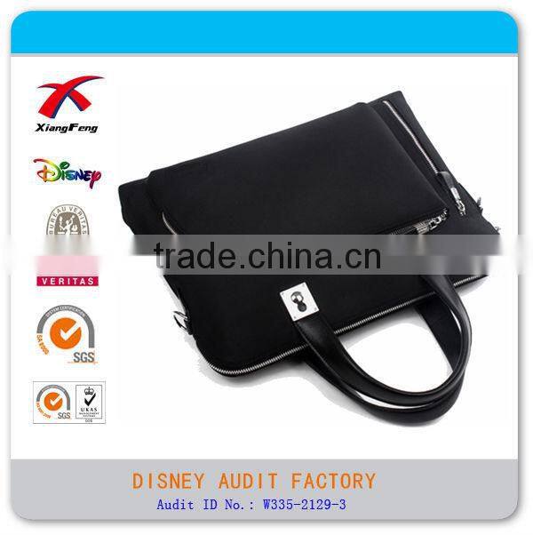 Fashion nylon men briefcase, business 14inch laptop briefcase