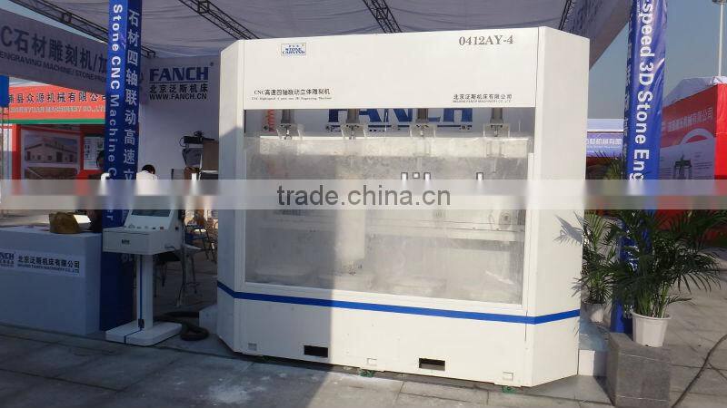 cnc stone engraving machine 4 axis for Cylinder