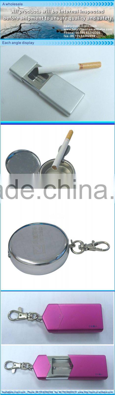 Promotion square Metal Portable Outdoor Ashtray