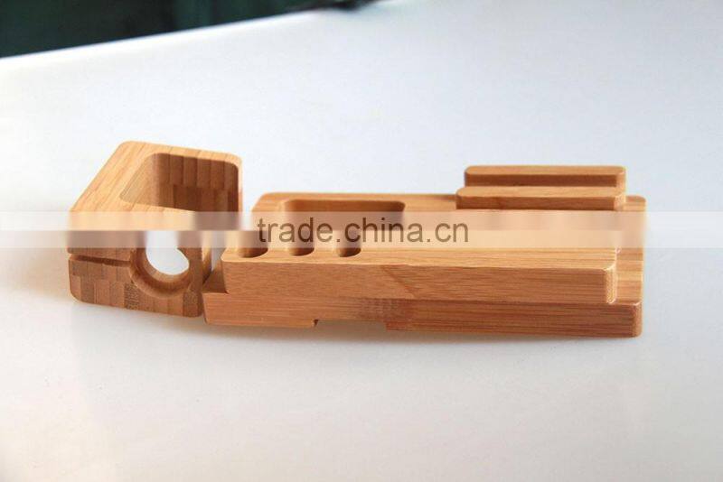 Hot selling 2016 wooden watch stand for apple watch,mobile phone stand holder