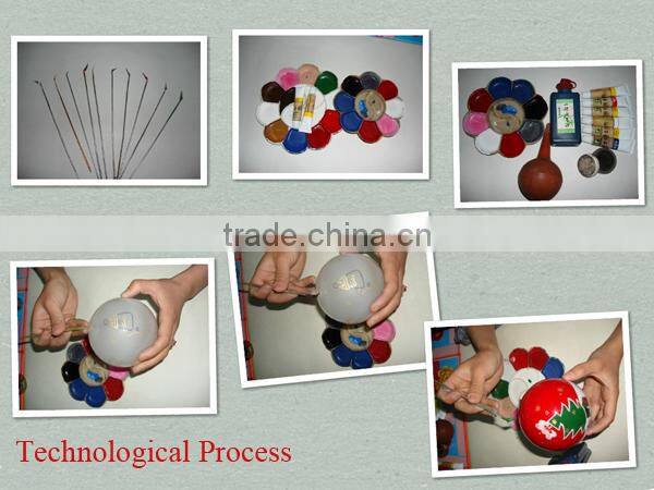 Colorful inside painted glass ornament ball for decoration christmas tree