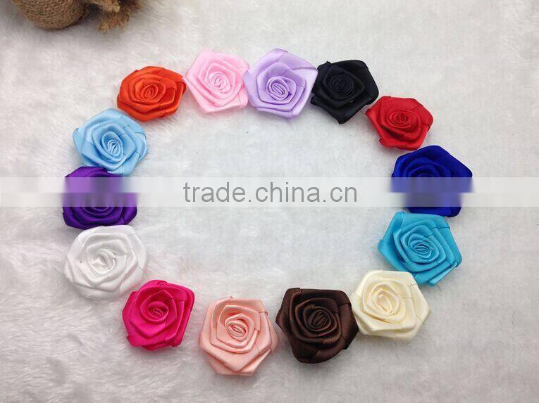 two color popular grosgrain ribbon bow,satin gift ribbon bow pre-made bow
