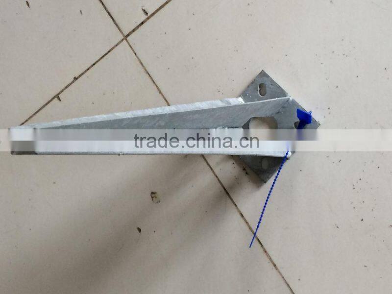 Chinese spiral ground anchor for post
