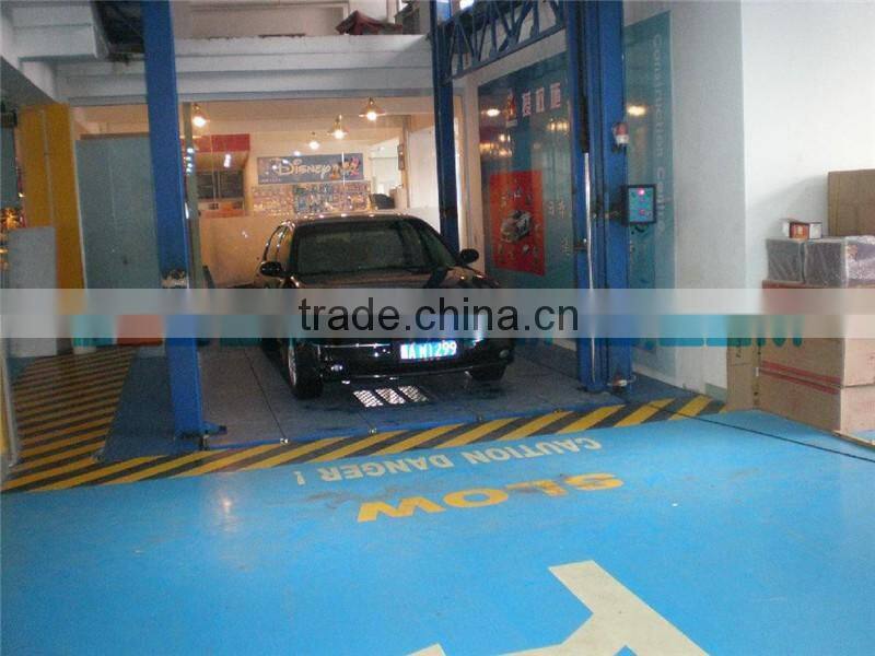 Button remote control electrical type S-VTS and four type F-VTS hydraulic driven VTS car elevator