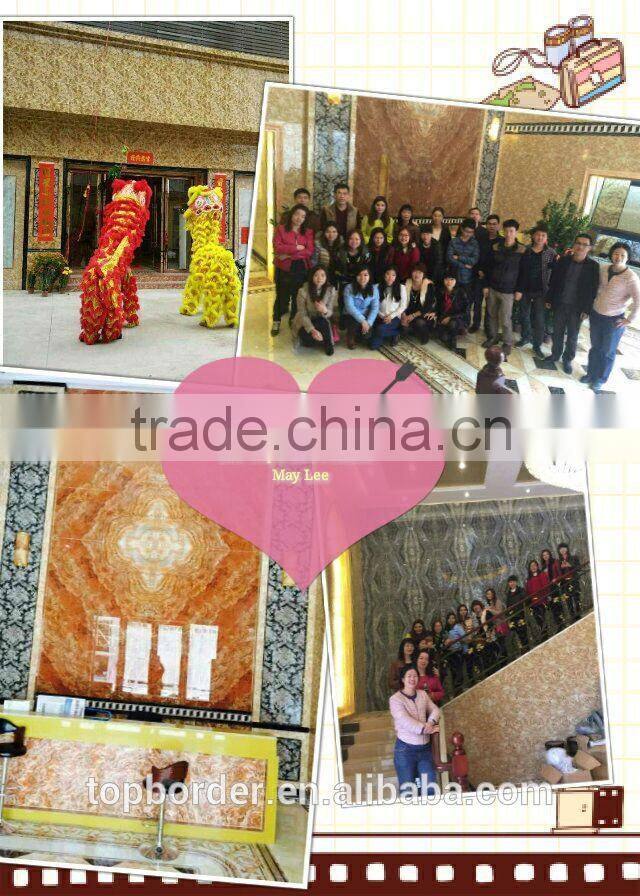 popular design decorted golden&silver border 300*20MM