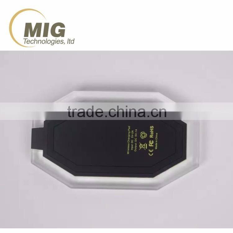 High quality wireless charger for samsung galaxy s6 s6 edge note 5 transparent wireless charging pad with 3 coils