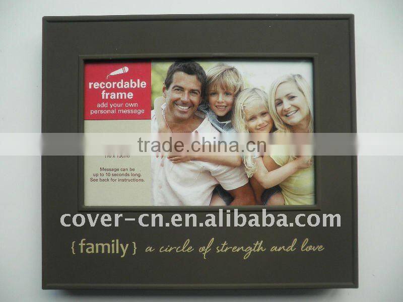 Hot sale!! customer first choice -Plastic Talking Photo Frame