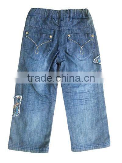 bulk wholesale kids clothing kids strairht jeans kids girl denim jeans