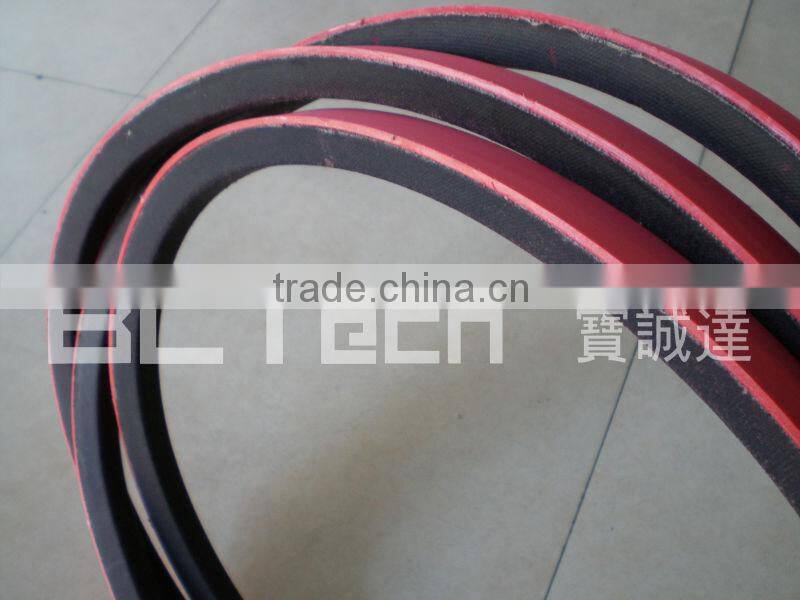 Rubber V-belt with red rubber
