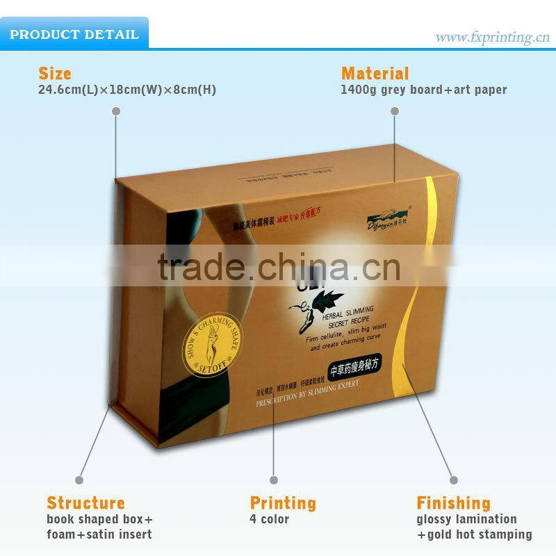 New Custom Elegant Book Style Packaging Box Printing Company