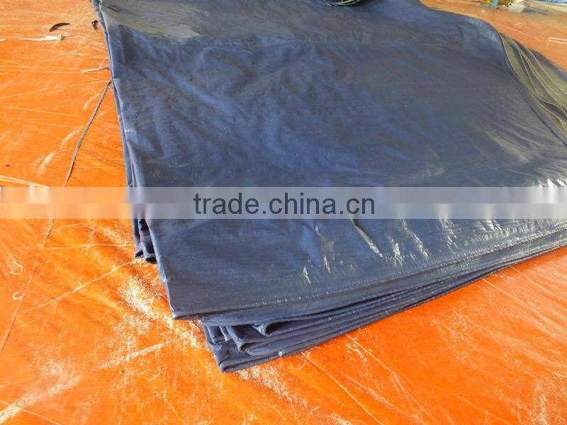 car cover sheet tarpaulin PP material grommets double orange colour triangle plastic rope waterproof anti-aging antioxidant