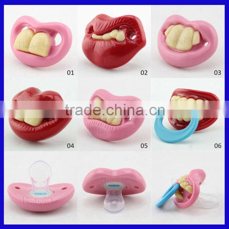 2015 New Wholesale High Quality Colorful Baby Pacifier Clip Holder Wooden Pacifier Clip