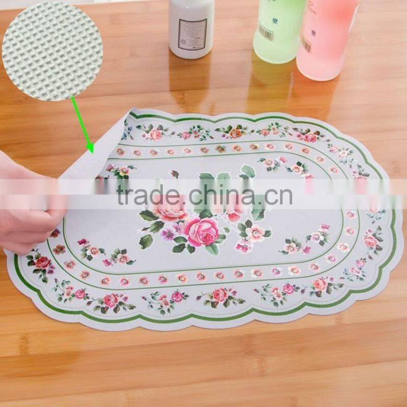 plastic coasters Christmas flower home rabbit supplier placemat table mat felt laser placemats supplier