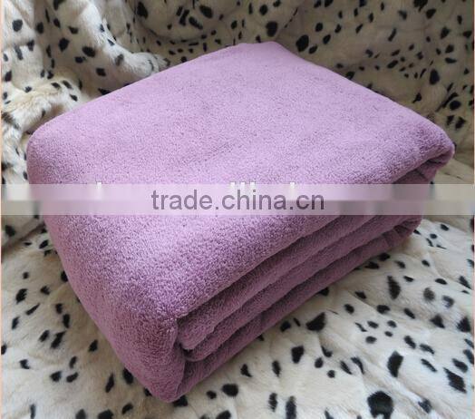 solid color coral fleece blanket