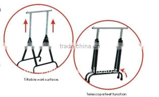 Adjustable saw horse