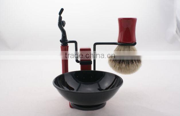 Badger Shaving Brush with Shelf
