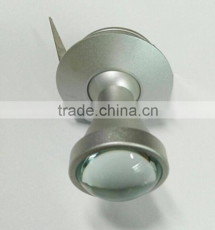 rotatable fiber optic cabinet light for museum