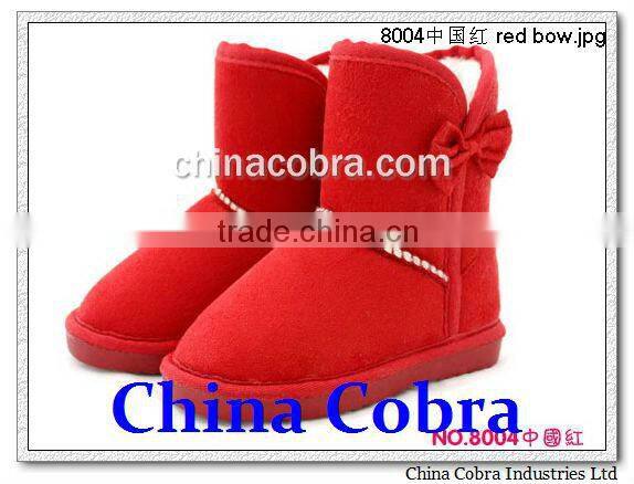 newest hotsale leather baby snow boots winter boots kids boots