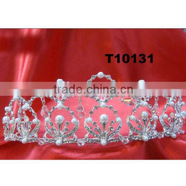 custom prom rhinestone pearl crowns tiaras