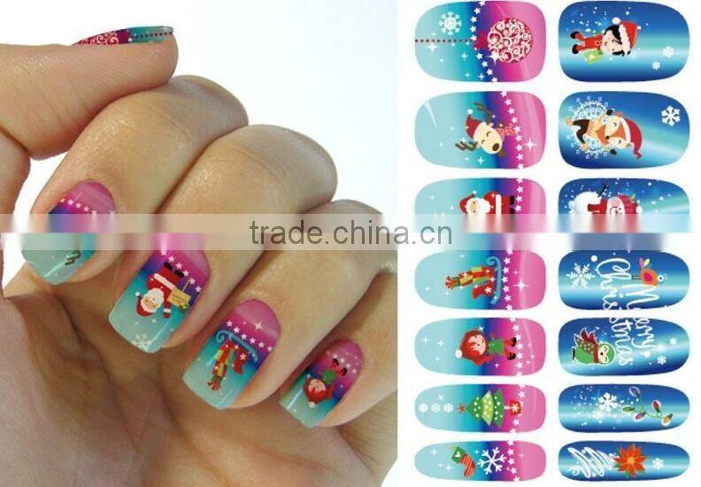 Customized 3D Korea nail polish sticker Full cover self-adhesive nail art sticker