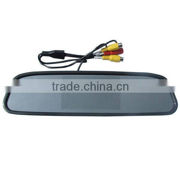 3.5inch universal rear view mirror video parking sensor system visual reversing radar