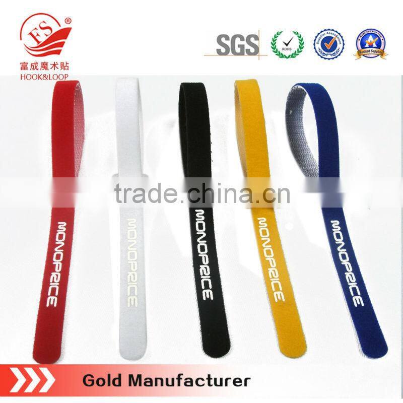 2016 new design and new style electric hook and loop nylon fastener cable tie