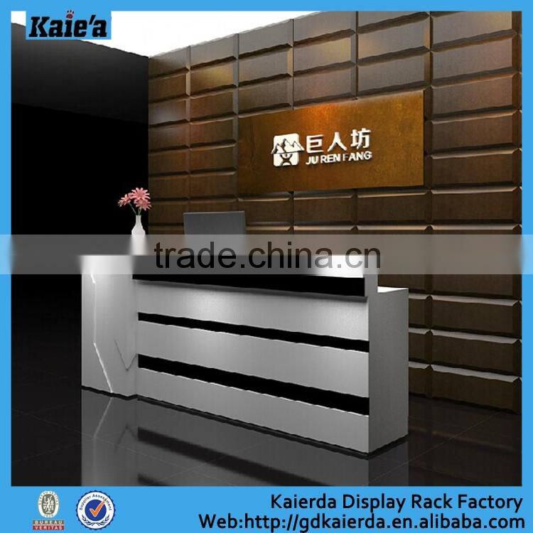 Office front checkout counter/wood checkout counter display furniture store