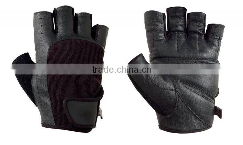 High Quality Real Leather Gym Training Gloves