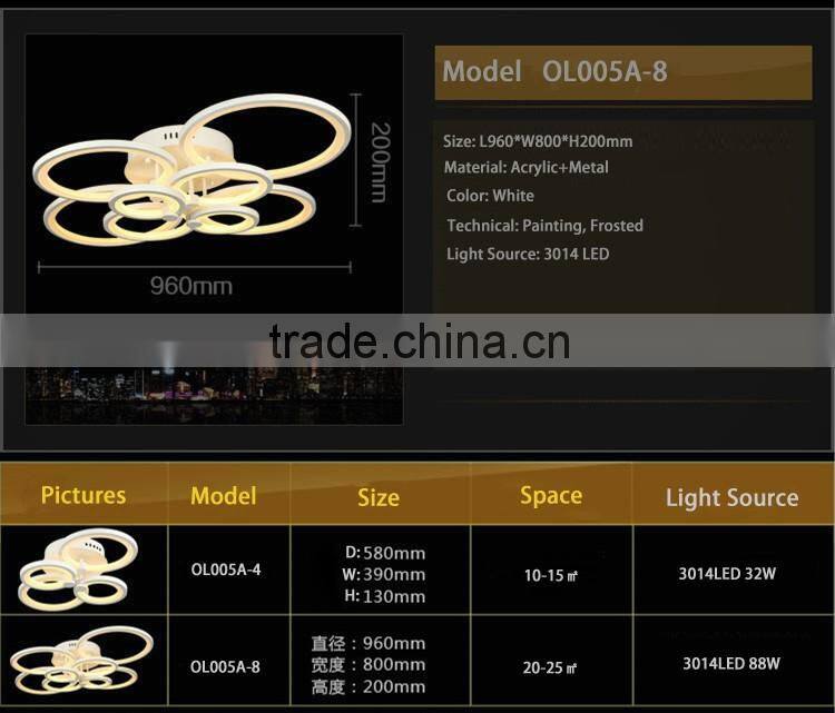Hot Selling 100W Modern Ceiling Lights Stainless Steel 220V Simple Ceiling Lamps