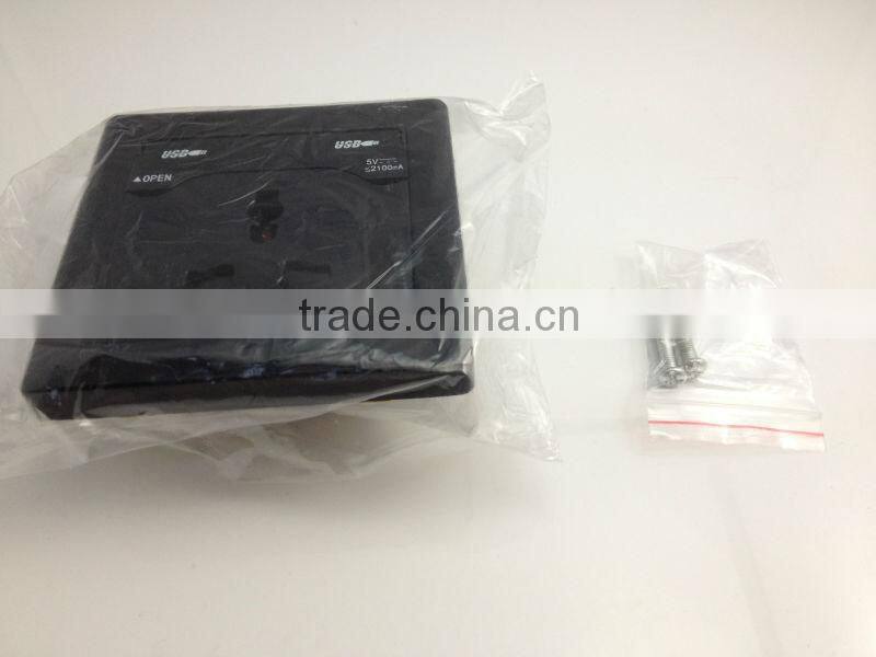 Wall socket with USB charge