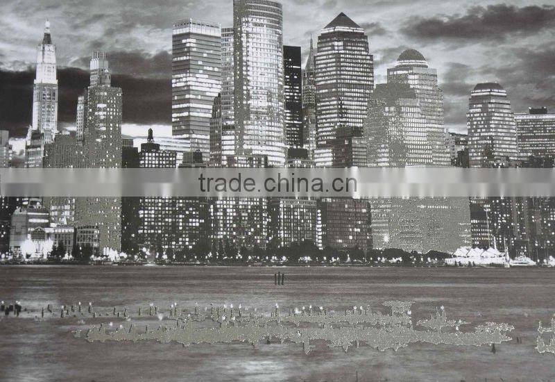 Printed wall hanging in row