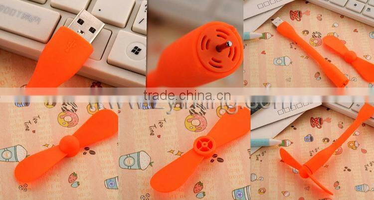 Zyiming hot selling summer mini fan YM-F18micro usb fan with strong wind