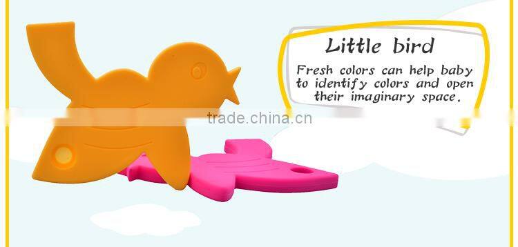 silicone pendant chew educational toys for kids