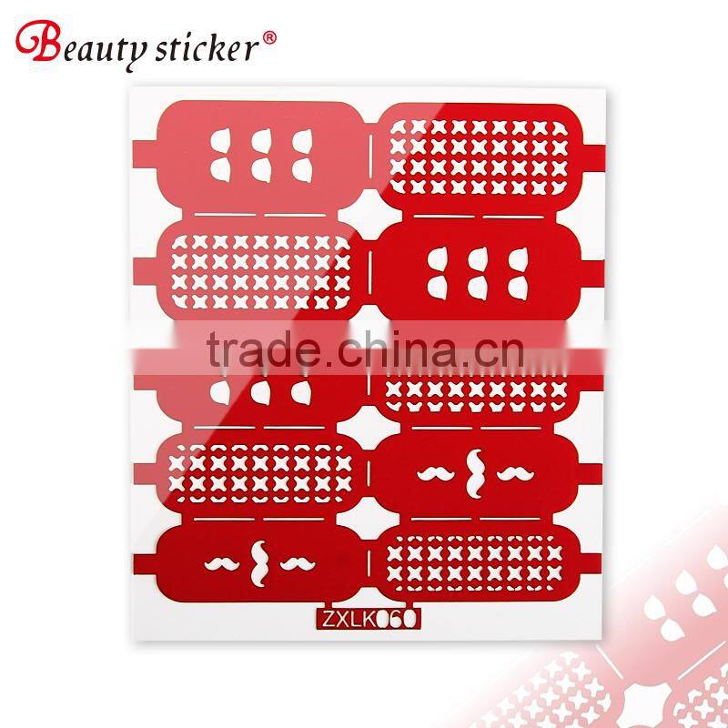 drawing makeup reusable nail vinyl stencil
