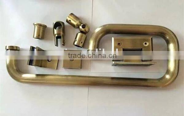 33.7mm Pipe Support 304 Stainless Steel Handrail Holder Mounted Glass Fitting