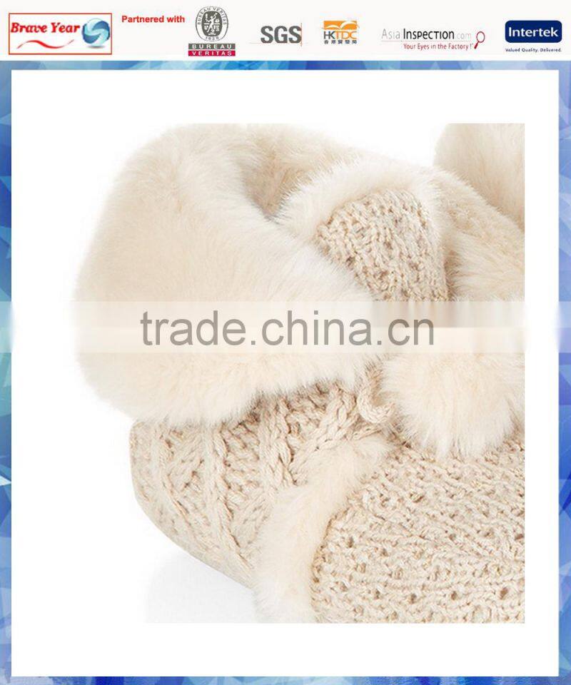 2014 cream cosy granny china bootie