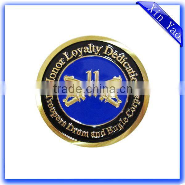 Wholesale high quality custom logo engraved hard enamel gold UK coin