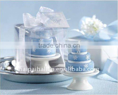 Rose ball shaped Candle in Gift Box for wedding favors