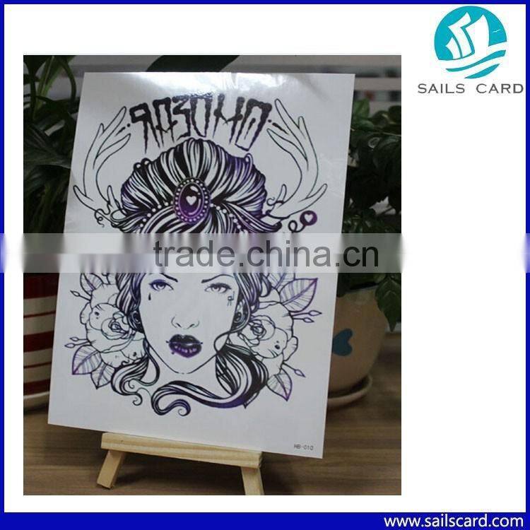 Cool Body Art Waterproof Temporary Tattoo Stickers Stencils For Painting Flash Crown Pattern Tattoos