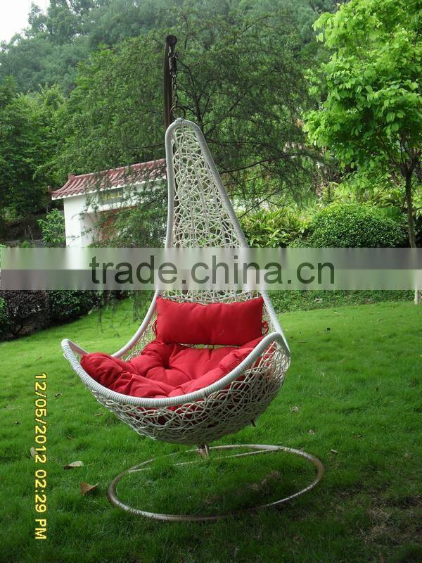 hot sell best choice PE rattan cheap style swing hanging chair