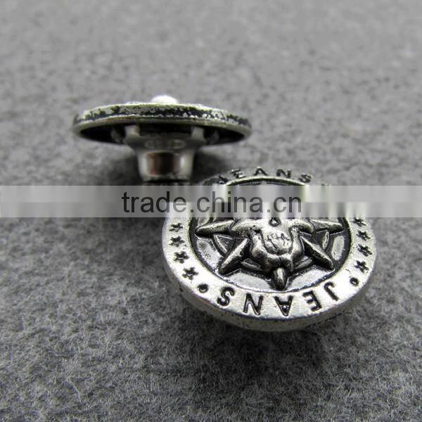 2016 Cool Ghost Face Metal Shank Button