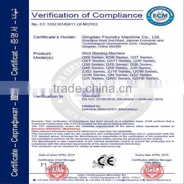 /Road Surface Shot Blasting Machine/Horizontal Movable Floor Shot Blasting Machine/Used Shot Blasting Machine