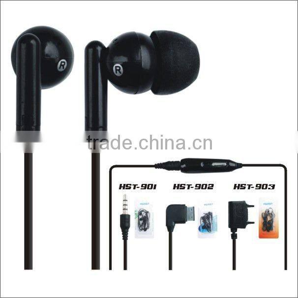 cheap Hot sell stereo earphone handfree with different plug