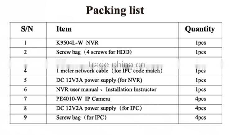 960P Outdoor Security Wireless WIFI Bullet IP Camera 8CH NVR kits