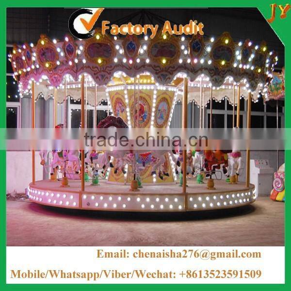 China amusement park playground equipment merry go around attraction carousel for sale